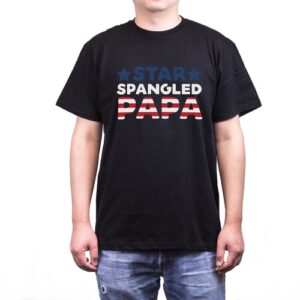 Star Spangled Papa Cute T-shirt for Fourth of July