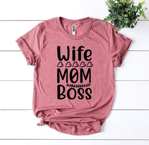 Wife Mom Boss T-shirt - Image 4