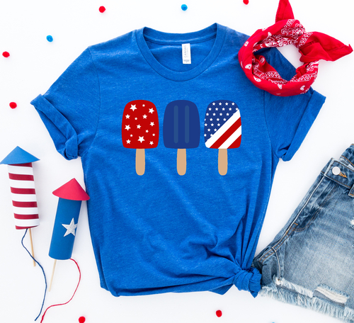 4th of July Popsicles T-shirt - Image 3