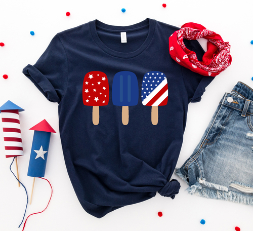 4th of July Popsicles T-shirt - Image 4