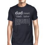 Dad Noun Navy Graphic T-shirt For Men Unique Dad