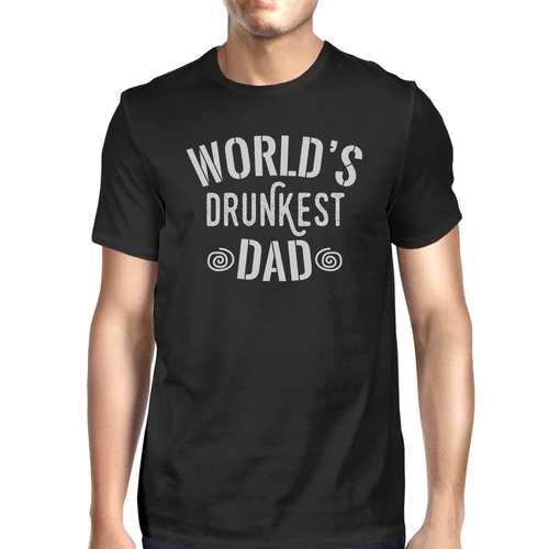 World's Drunkest Dad Men's Black Unique Graphic