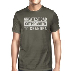 Greatest Dad Got Promoted To Grandpa Men's Dark