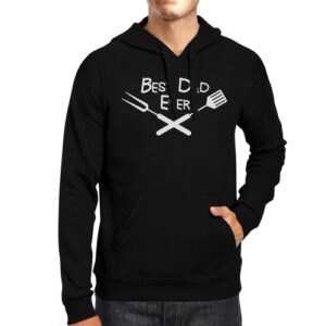 Best Bbq Dad Black Unisex Hoodie Fathers Day Gifts