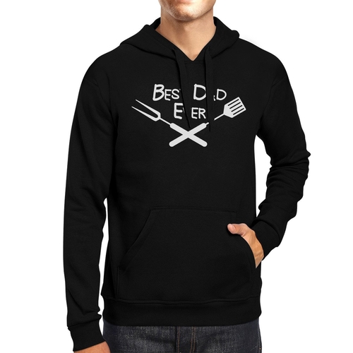 Best Bbq Dad Black Unisex Hoodie Fathers Day Gifts