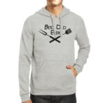 Best Bbq Dad Gray Funny Design Hoodie Witty Gifts