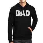 Dad Fish Black Hoodie Fathers Day Gifts For