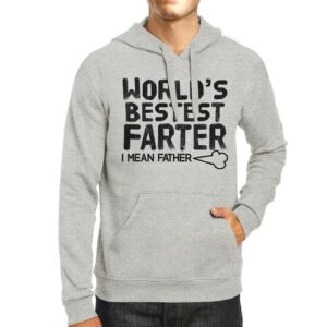 World's Bestest Farter Unisex Grey Pullover Hoodie