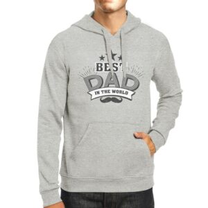 Best Dad In The World Unisex Grey Hoodie Christmas